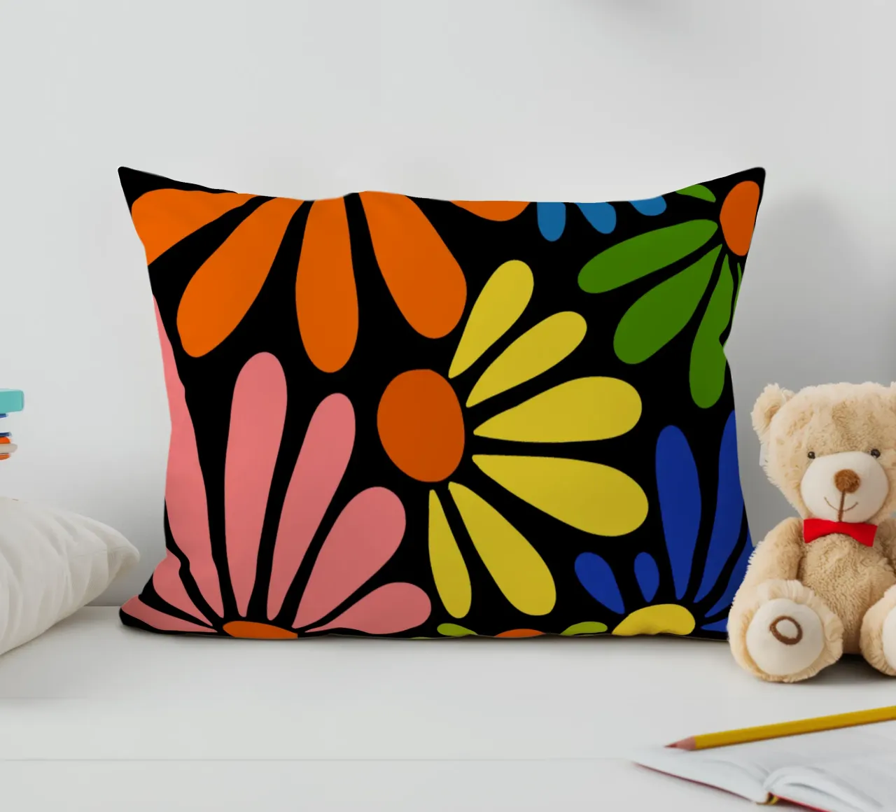 Colorful blooming cuscino da TijanaArtStudio88