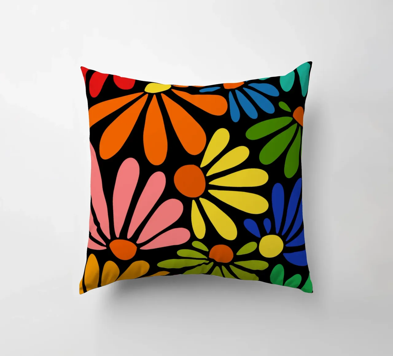 Colorful blooming cuscino da TijanaArtStudio88