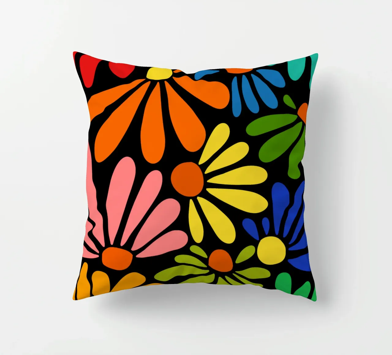 Colorful blooming cuscino da TijanaArtStudio88