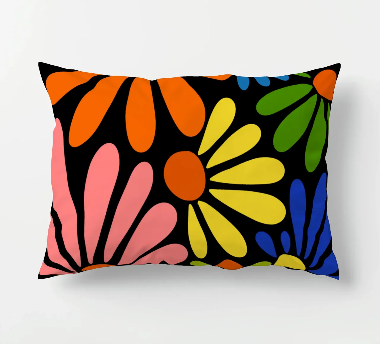 Colorful blooming cuscino da TijanaArtStudio88