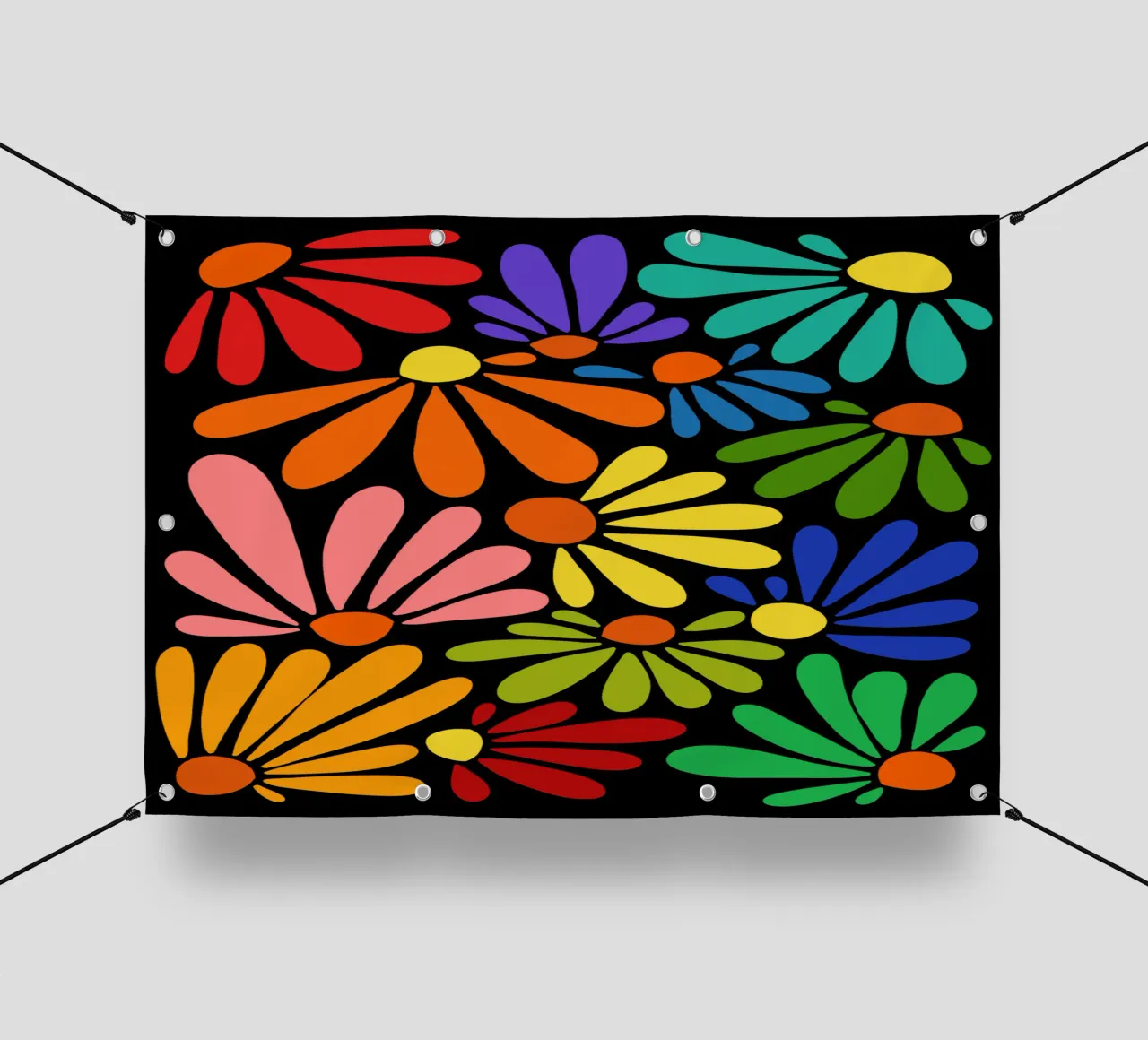 Colorful blooming telo in pvc da TijanaArtStudio88