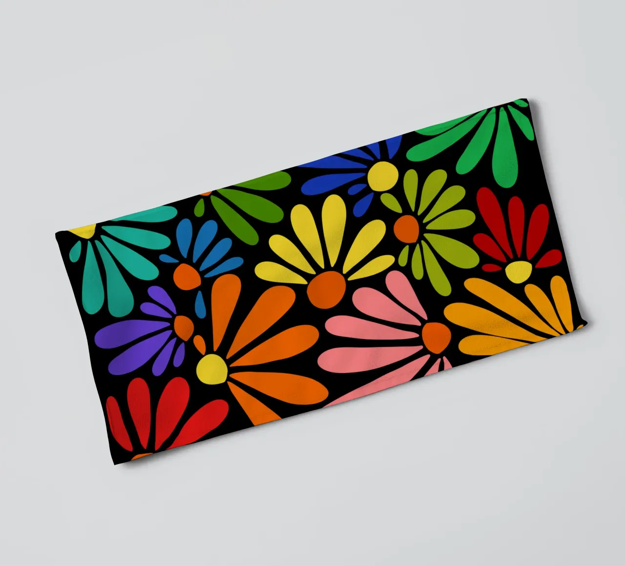 Colorful blooming towel by TijanaArtStudio88