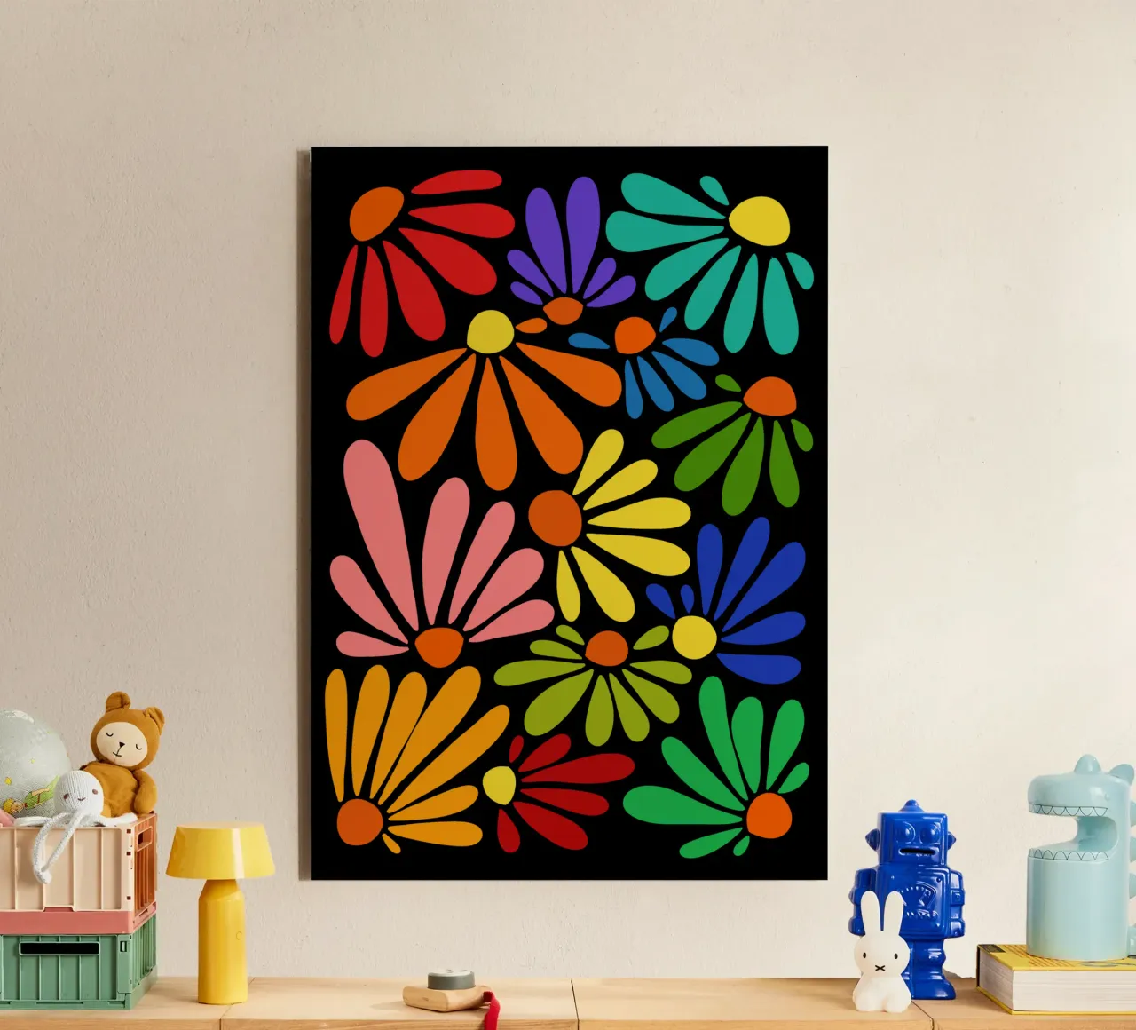 Colorful blooming alluminio dibond da TijanaArtStudio88