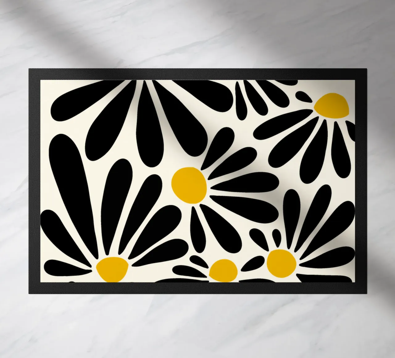Black petals flowers zerbino da TijanaArtStudio88
