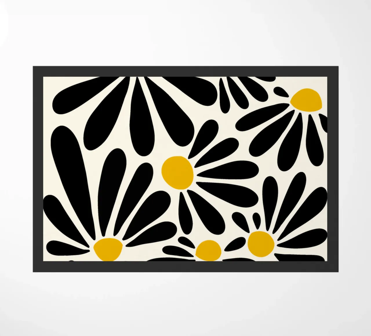Black petals flowers zerbino da TijanaArtStudio88