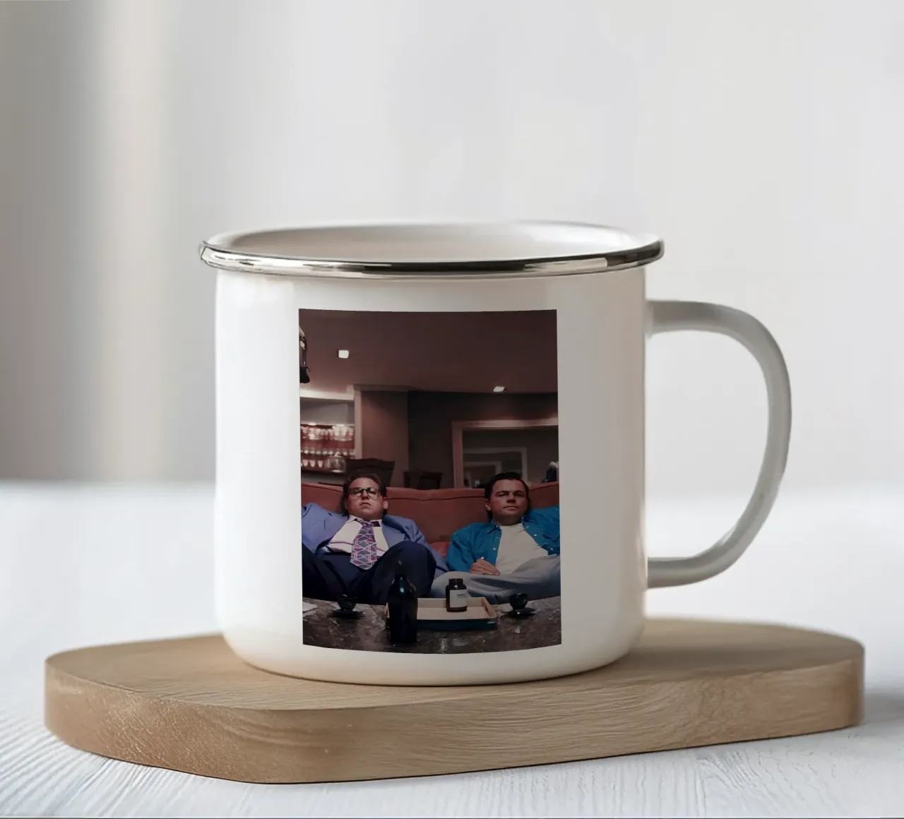Meme Leonardo tazza in smalto da Low poly art