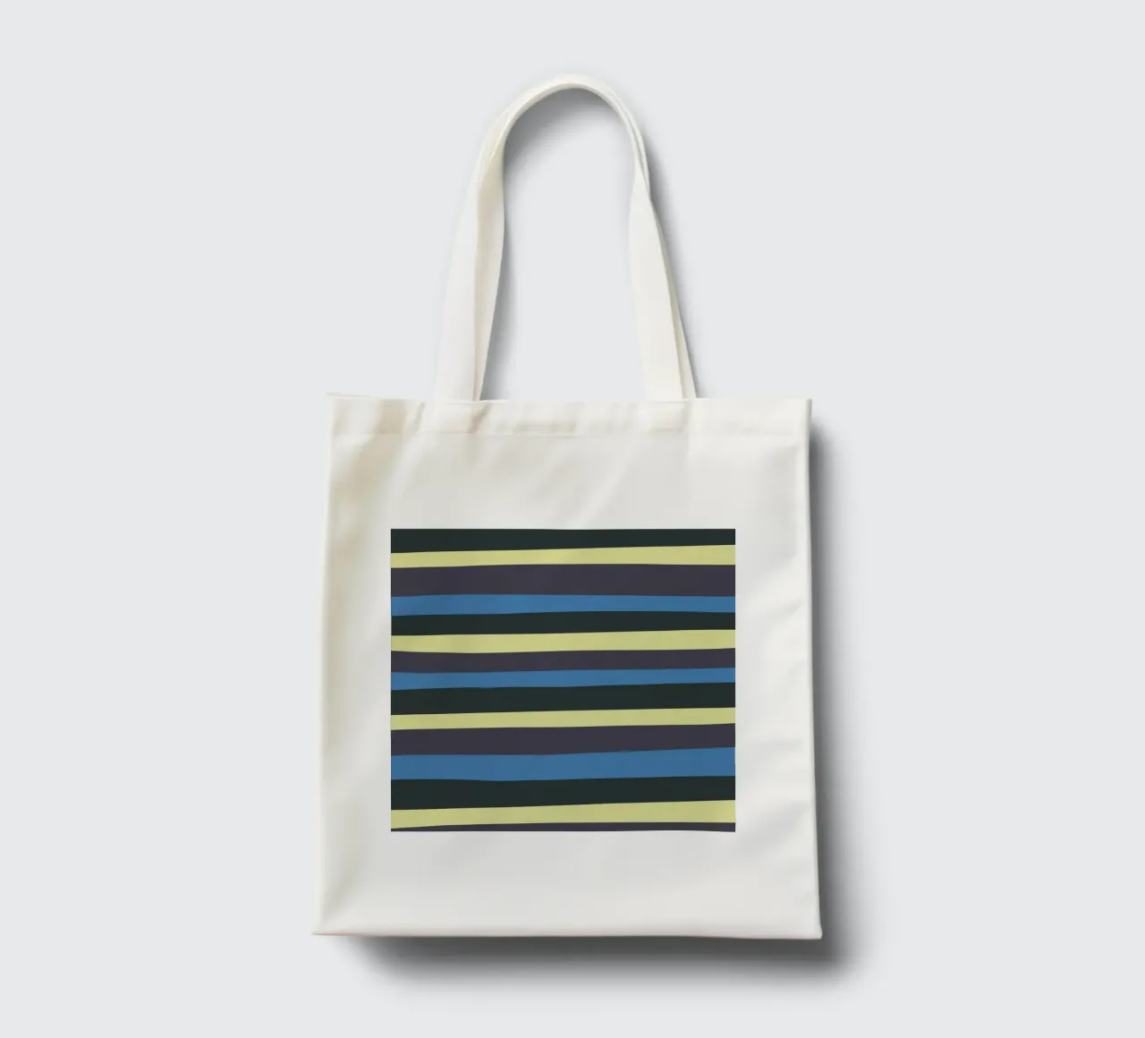 Strisce colorate var 4 borsa in juta da Little Dean