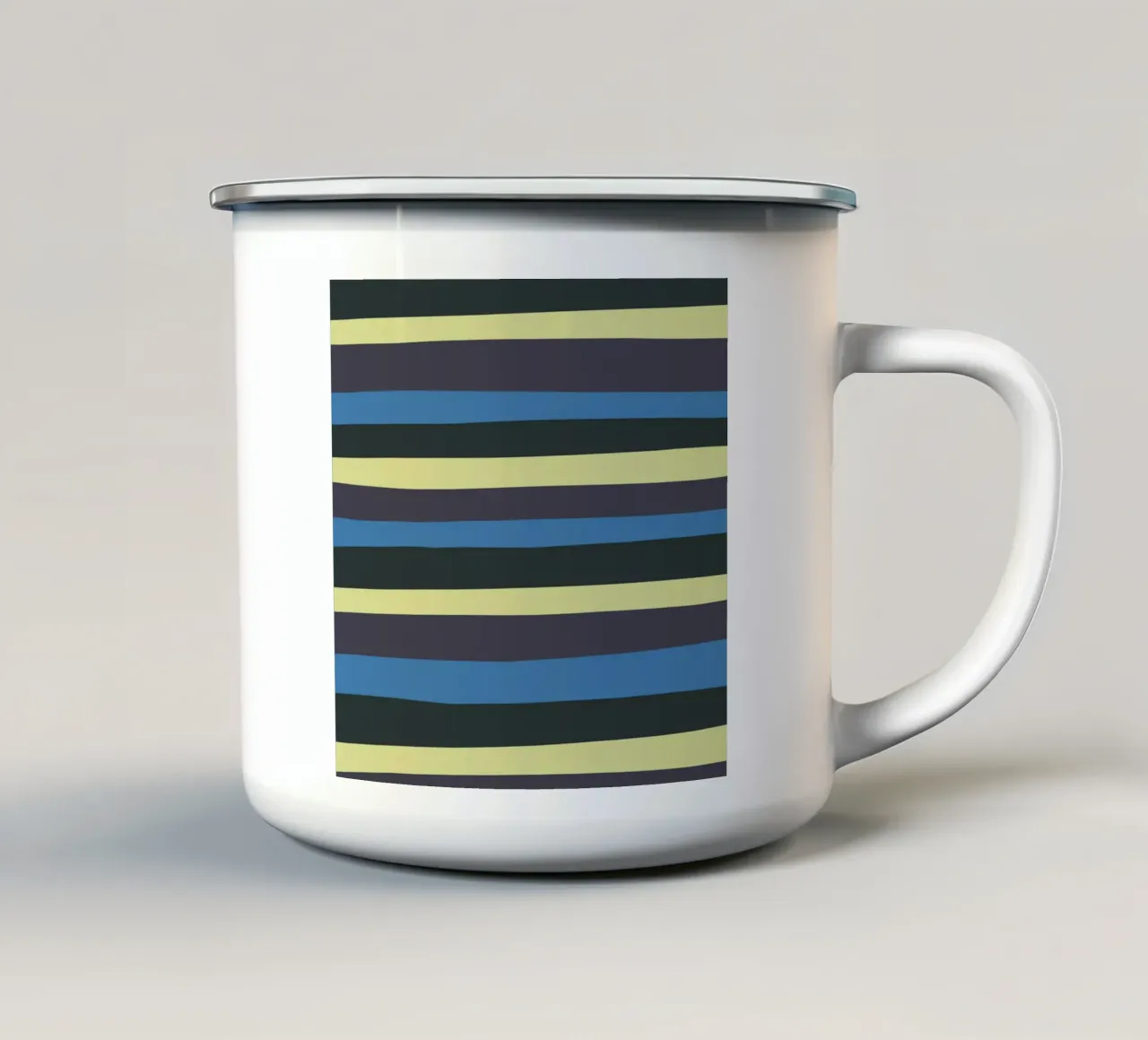 Strisce colorate var 4 tazza in smalto da Little Dean