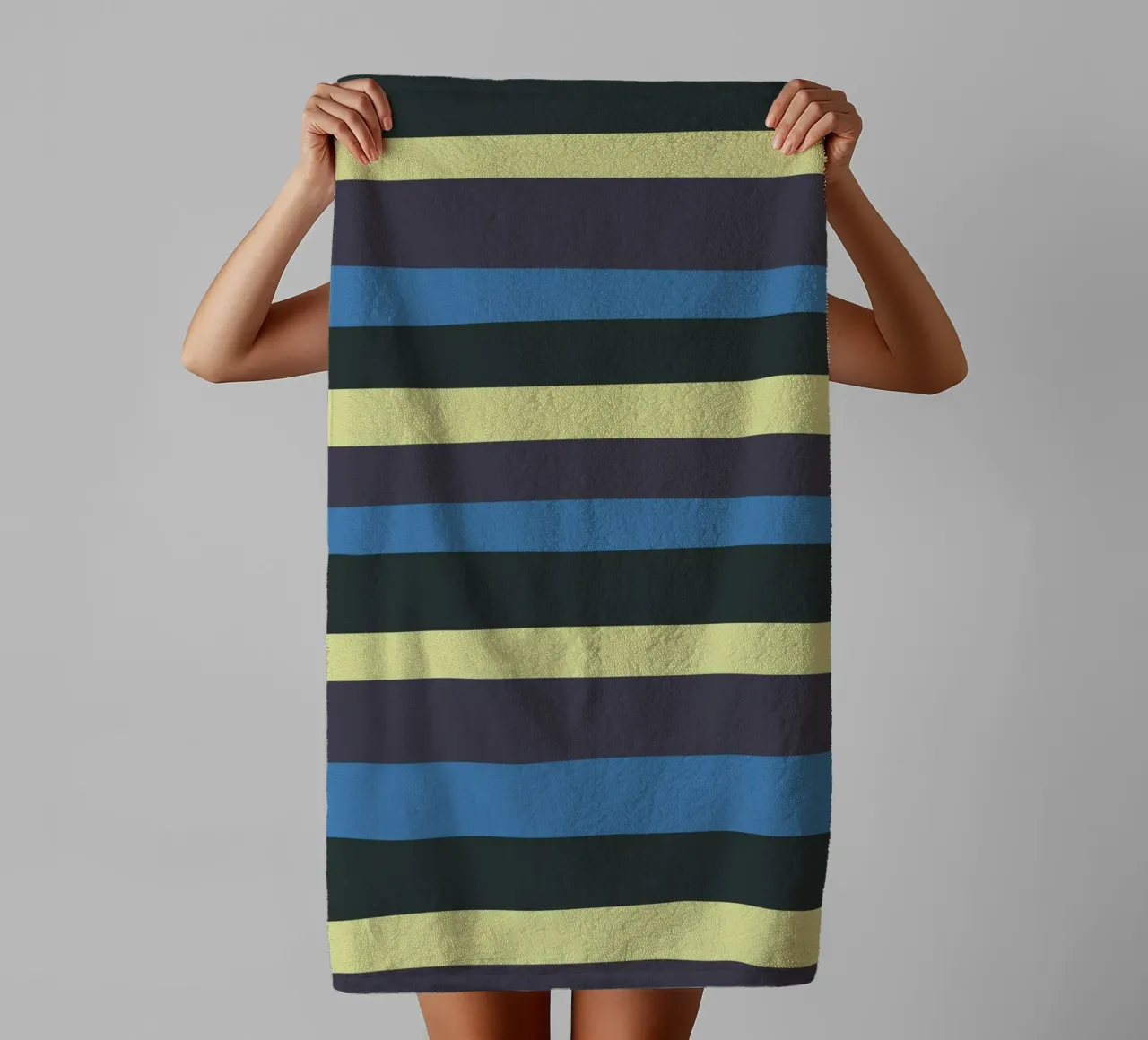 Strisce colorate var 4 asciugamano da bagno da Little Dean