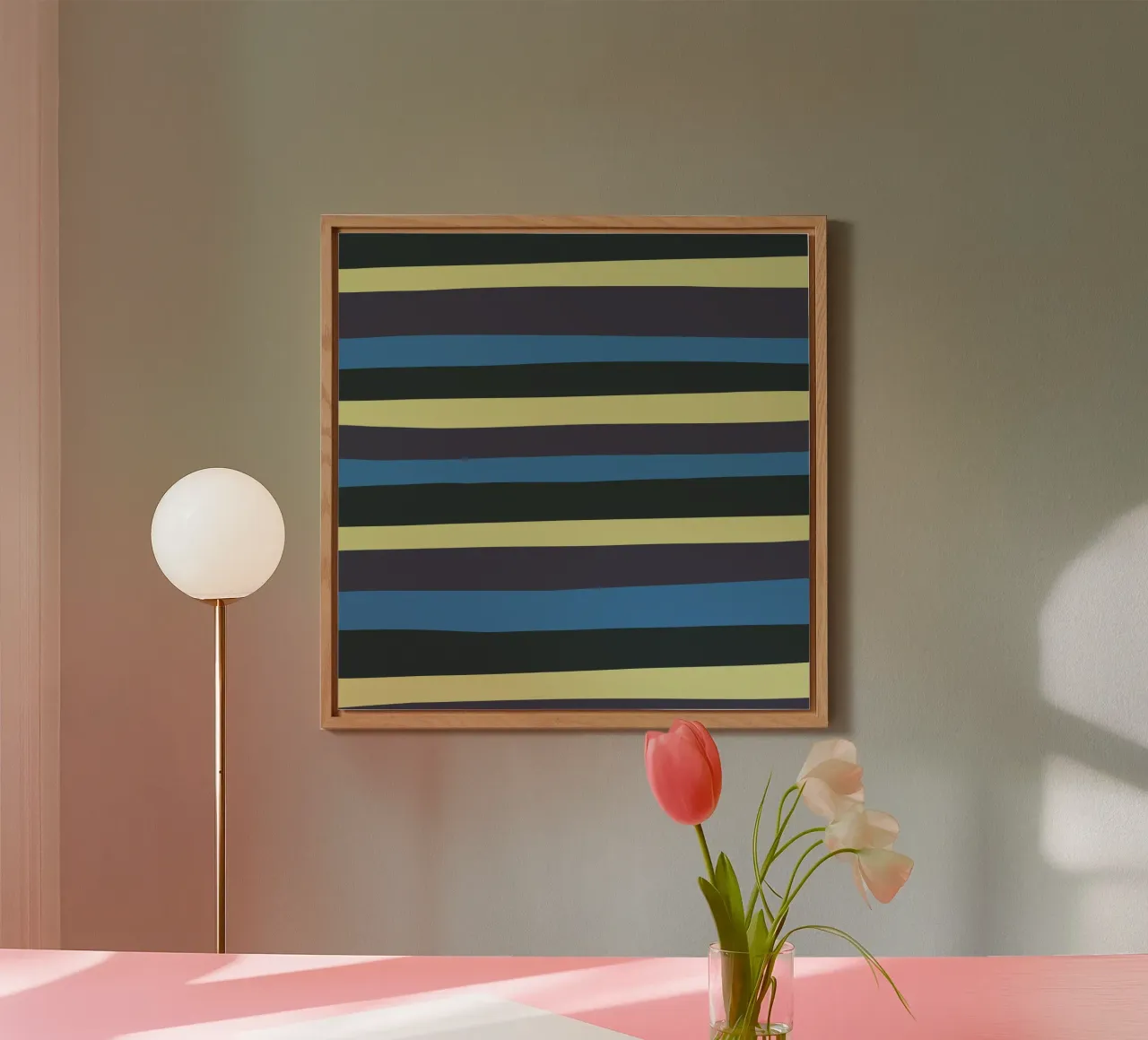 Strisce colorate var 4 alluminio dibond da Little Dean