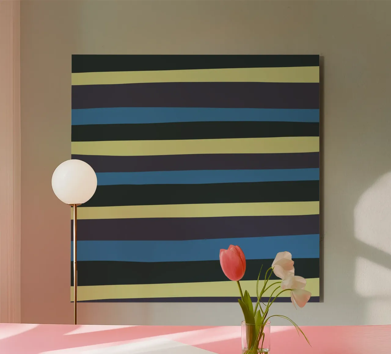 Strisce colorate var 4 alluminio dibond da Little Dean