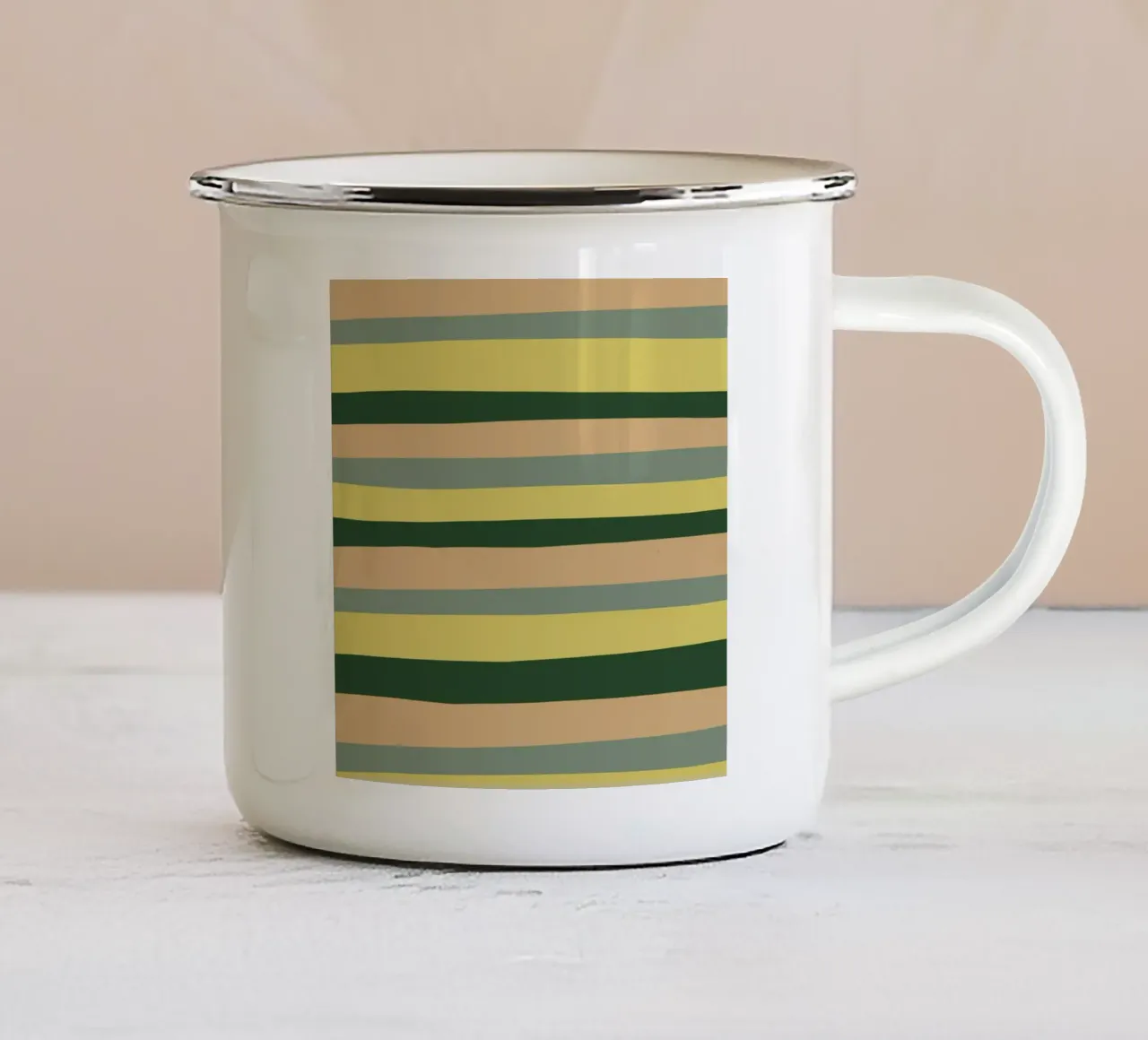 Le strisce di colore erano 6 tazza in smalto da Little Dean