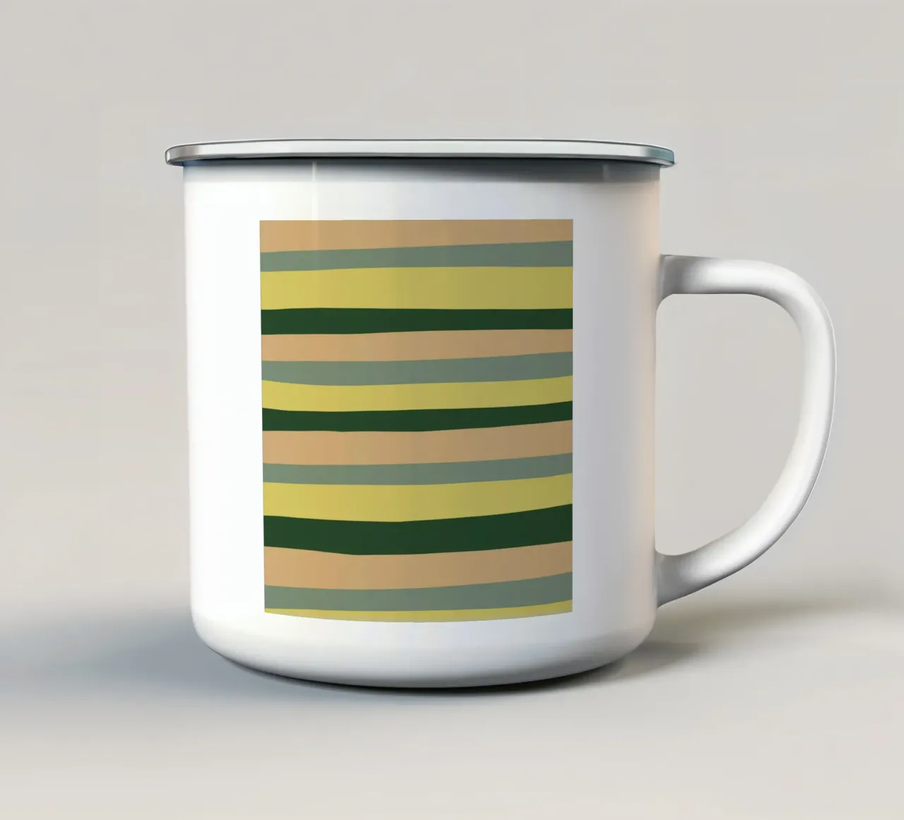 Le strisce di colore erano 6 tazza in smalto da Little Dean