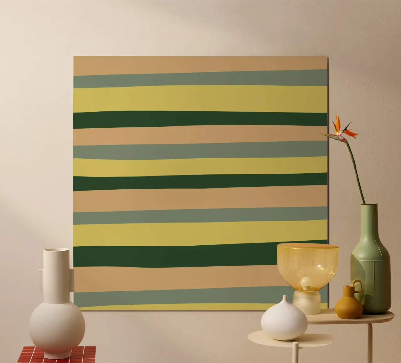 Le strisce di colore erano 6 poster con telaio in alluminio da Little Dean