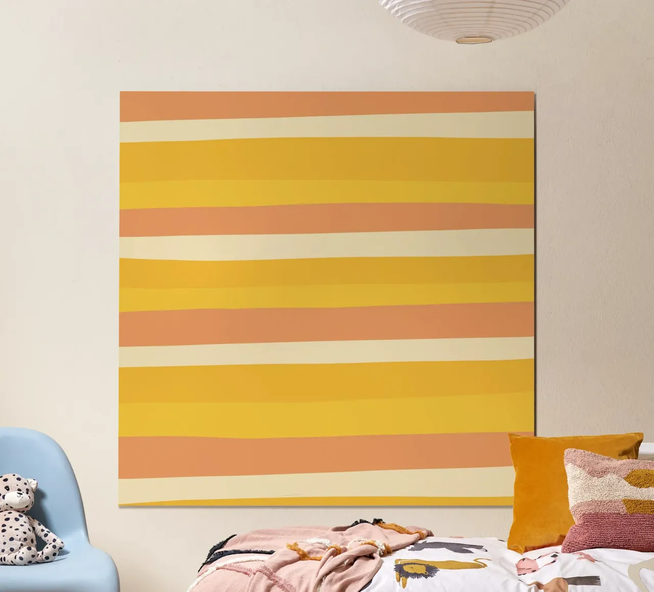 Le strisce di colore erano 7 poster con telaio in plastica da Little Dean