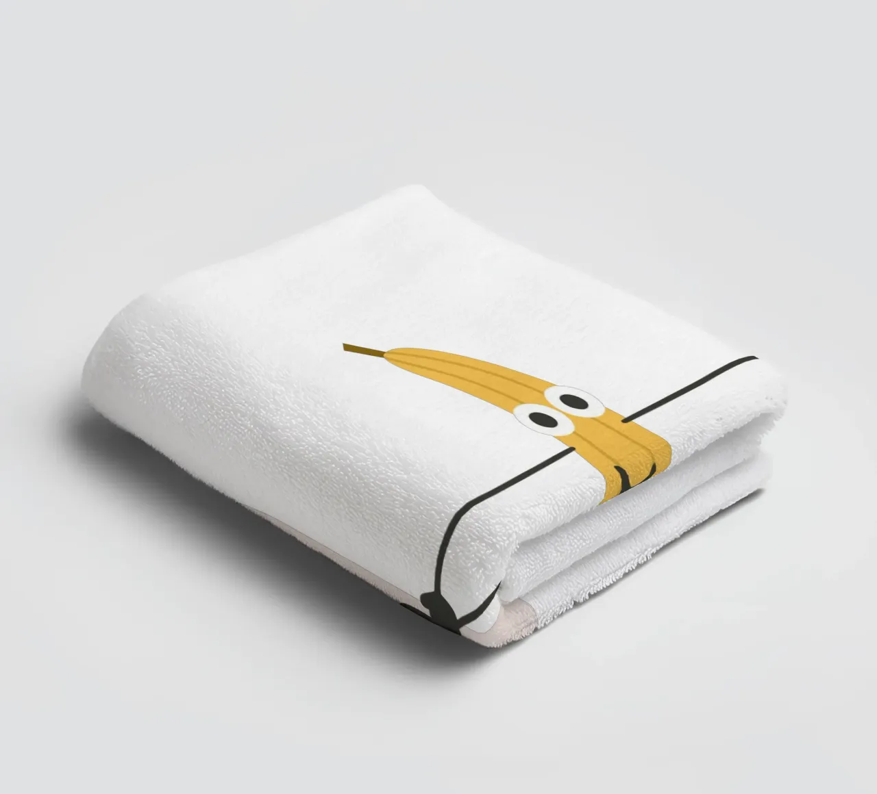 Yoga Banana in Triangle Pose | Fun & Witty Art for Yogis towel by Kathrin Woo Design