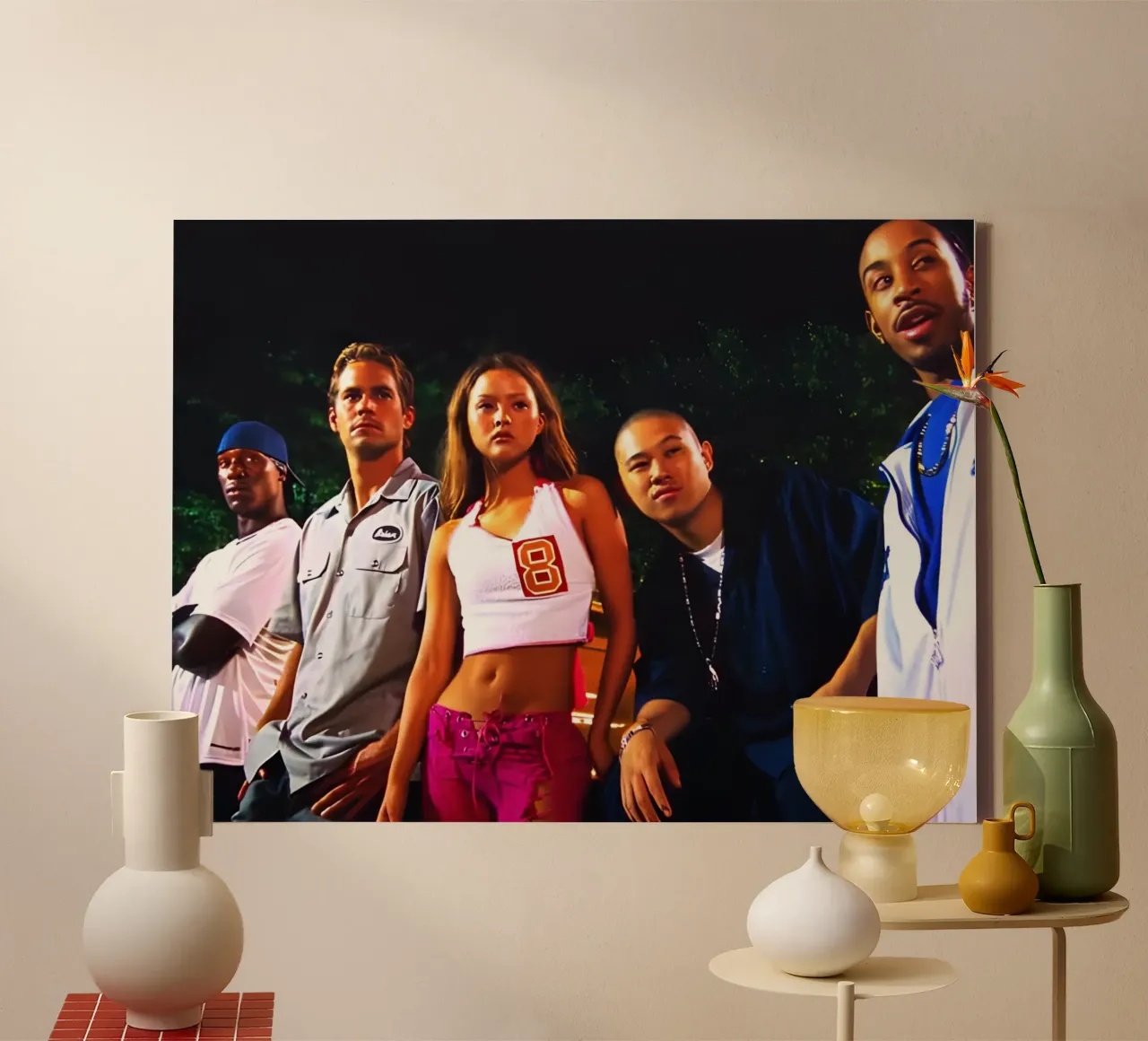 Fast Furious tela con Cornice a cassetta da Low poly art