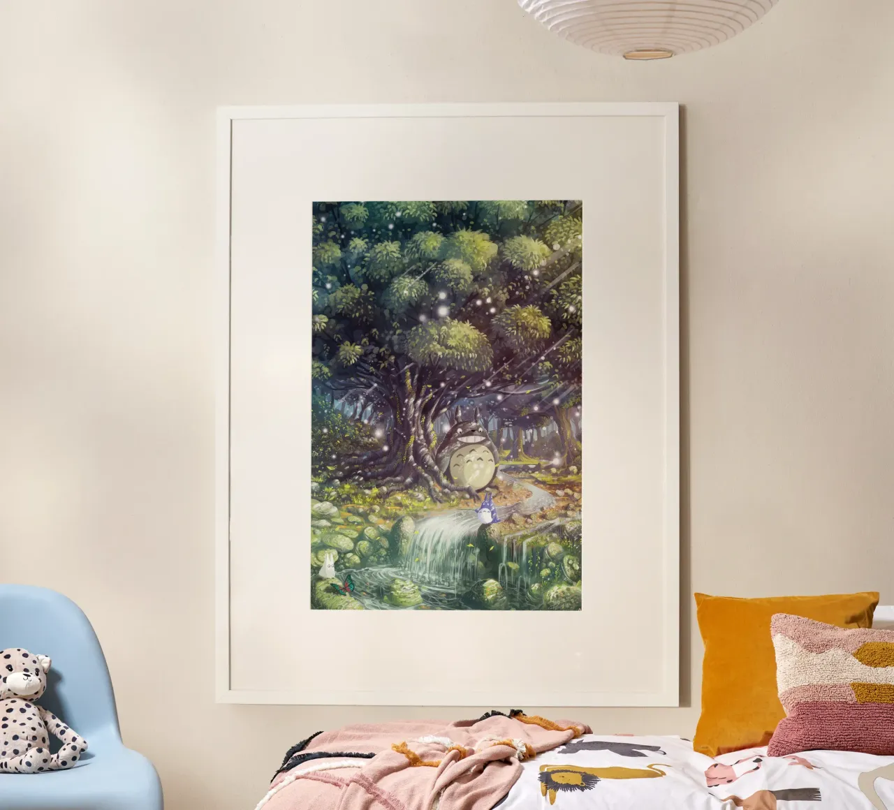 Paradiso Magico Totoro poster con telaio in plastica da Victoria