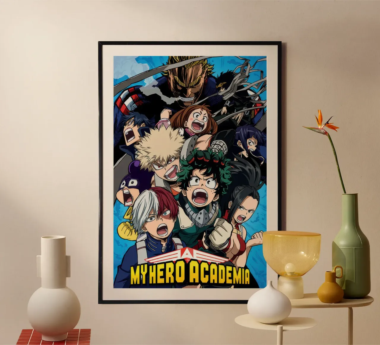 My Hero Academia - Gruppo Cobalt Blast poster con telaio in plastica da Victoria
