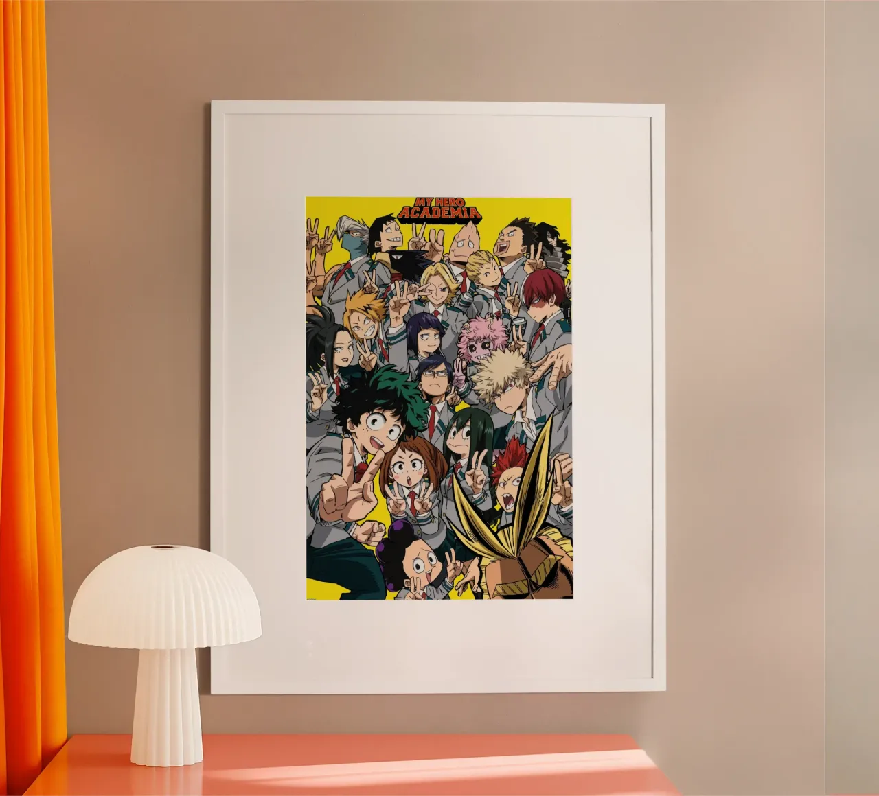 My Hero Academia - Selfie poster con telaio in alluminio da Victoria