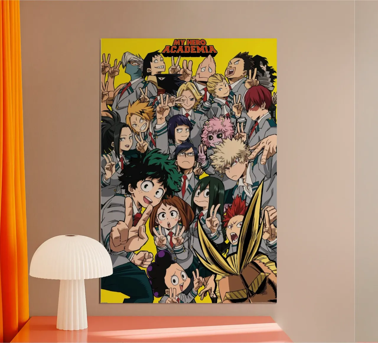 My Hero Academia - Selfie poster con telaio in alluminio da Victoria
