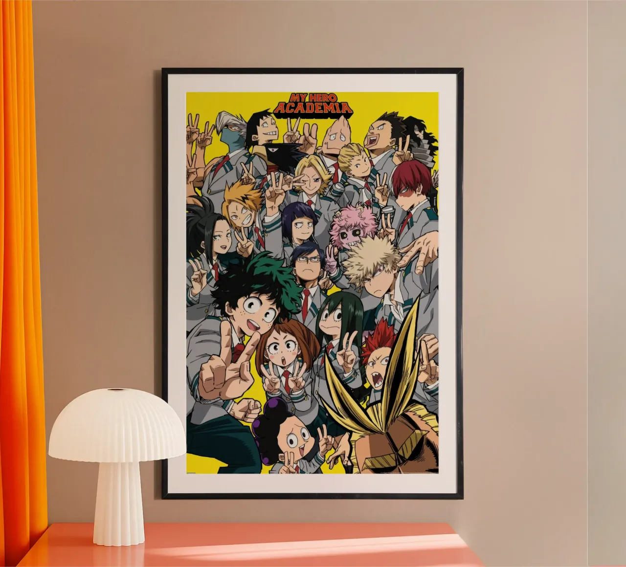 My Hero Academia - Selfie poster con telaio in alluminio da Victoria