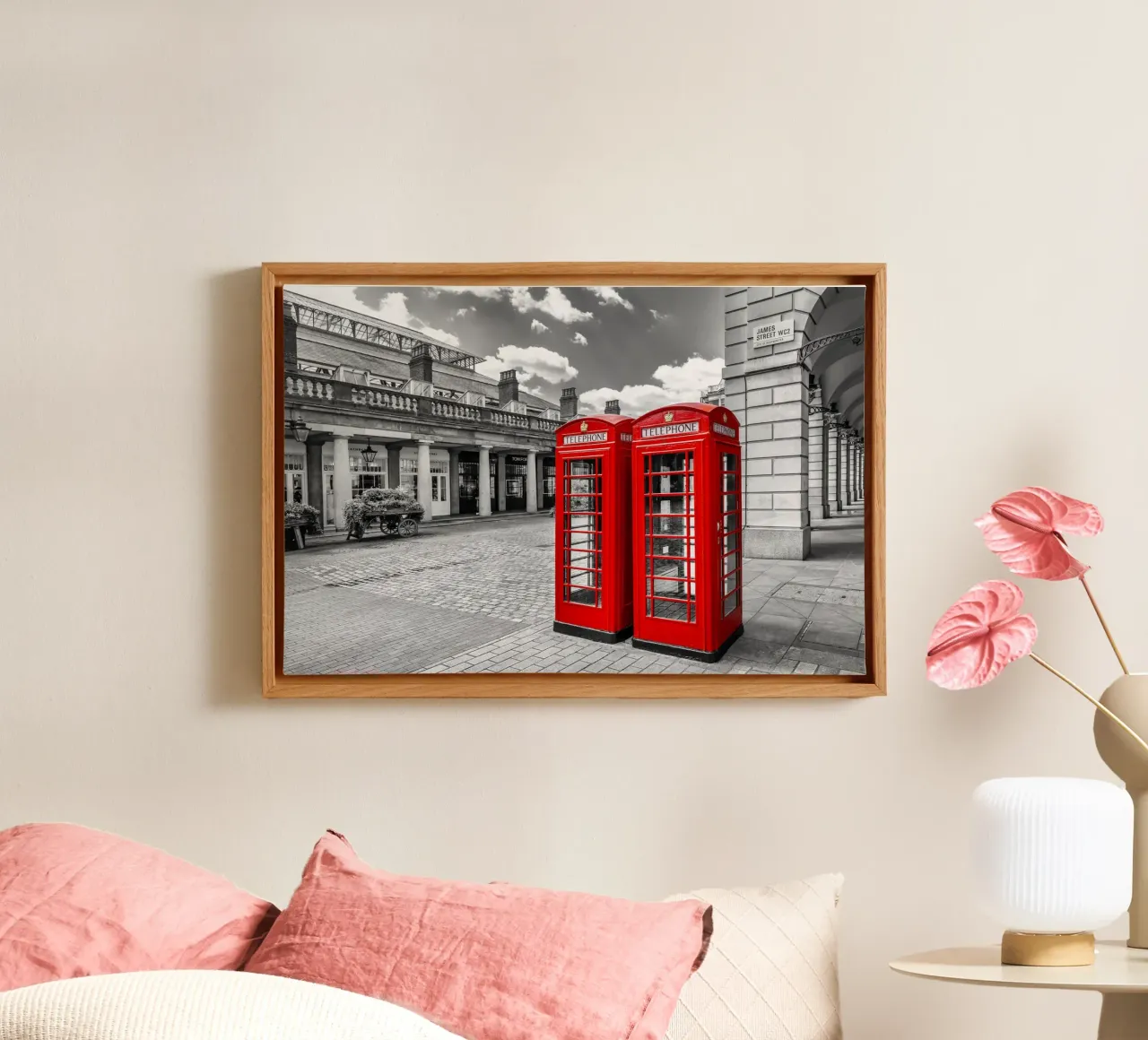 Classici dal Covent Garden - colourkey tela con Cornice a cassetta da Melanie Viola