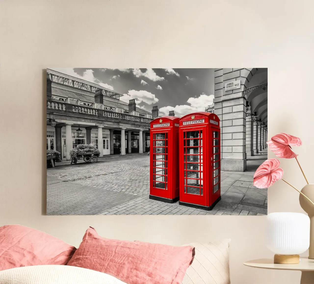 Classici dal Covent Garden - colourkey tela con Cornice a cassetta da Melanie Viola