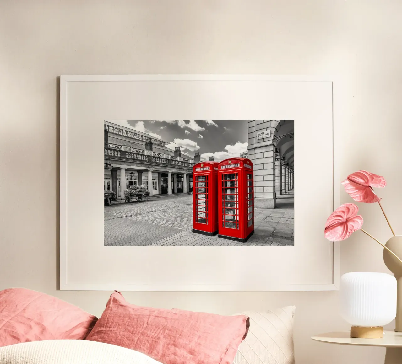 Classici dal Covent Garden - colourkey poster con telaio in legno da Melanie Viola