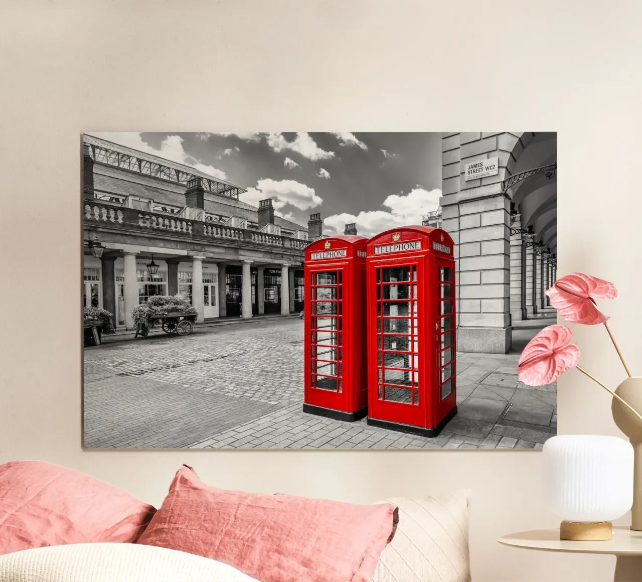 Classici dal Covent Garden - colourkey poster con telaio in legno da Melanie Viola