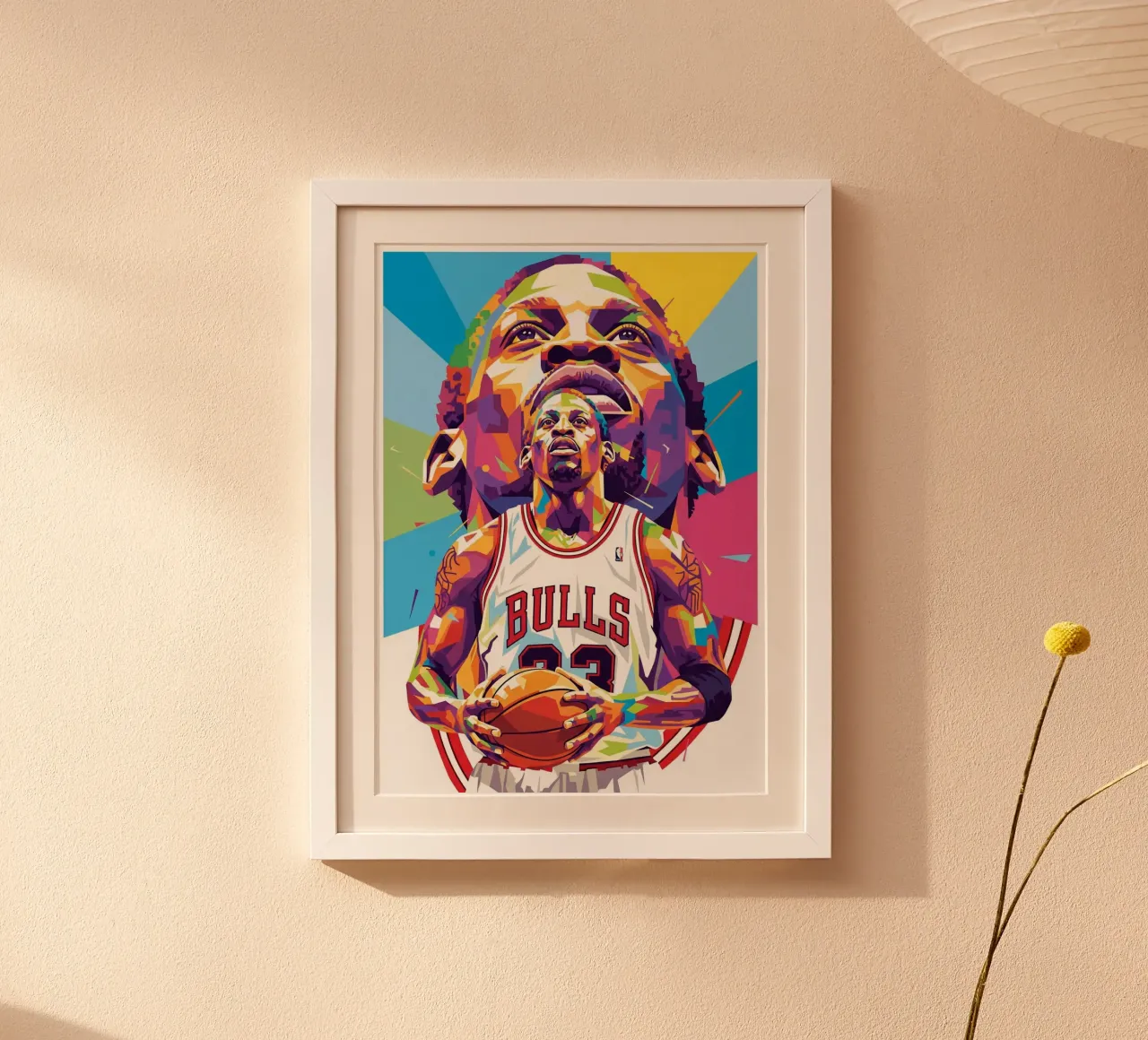 Dennis Rodman pop art #1 poster da Hantamrata