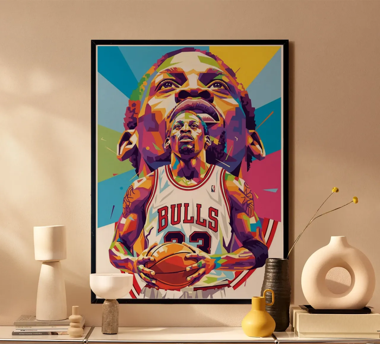 Dennis Rodman pop art #1 poster da Hantamrata