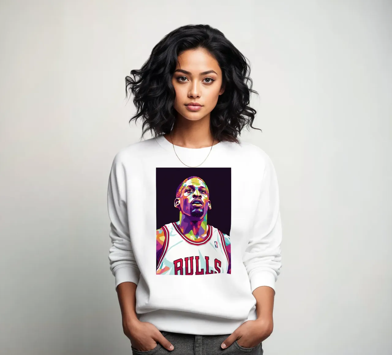 Dennis Rodman pop art #3 felpa da Hantamrata