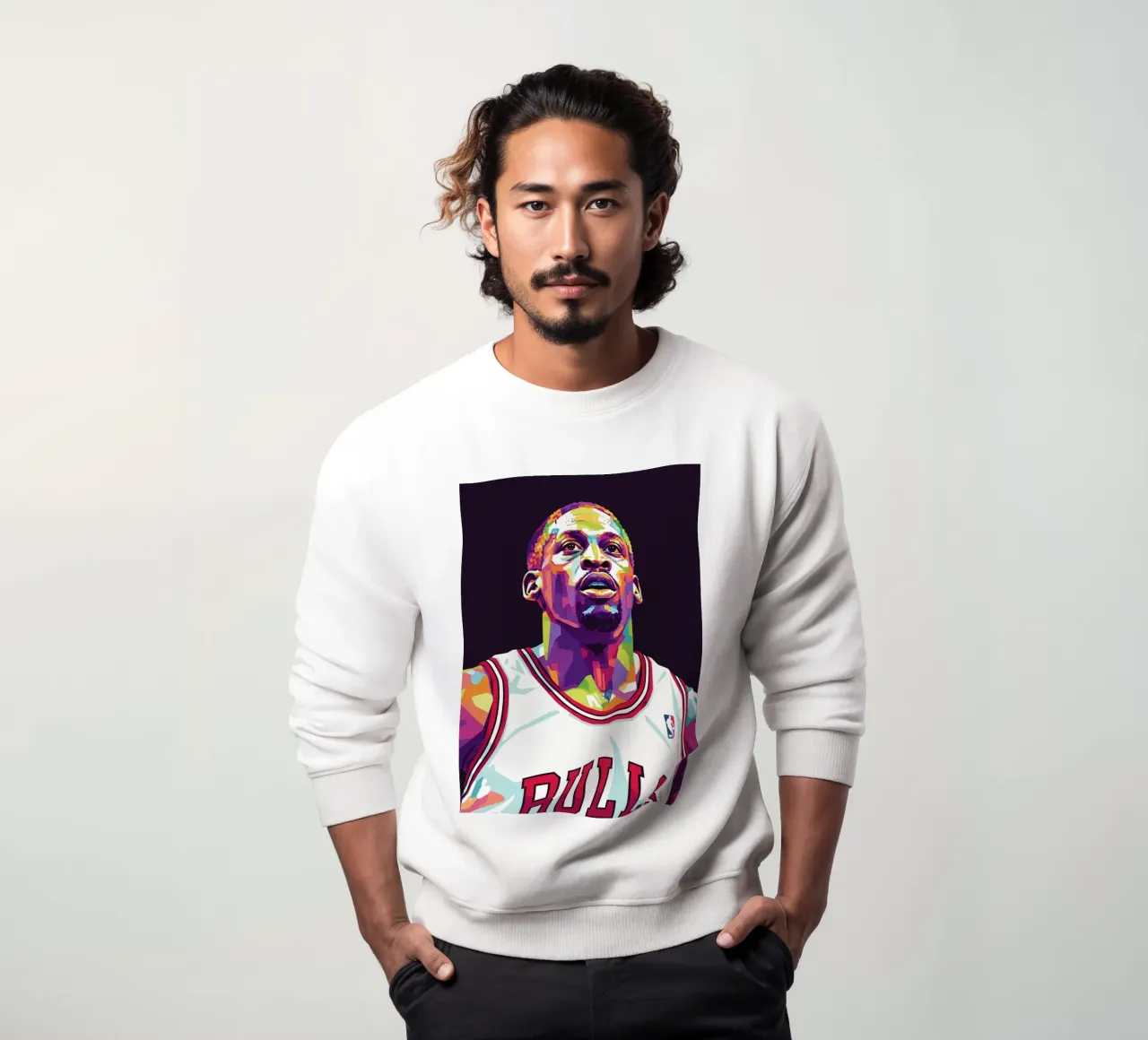 Dennis Rodman pop art #3 felpa da Hantamrata