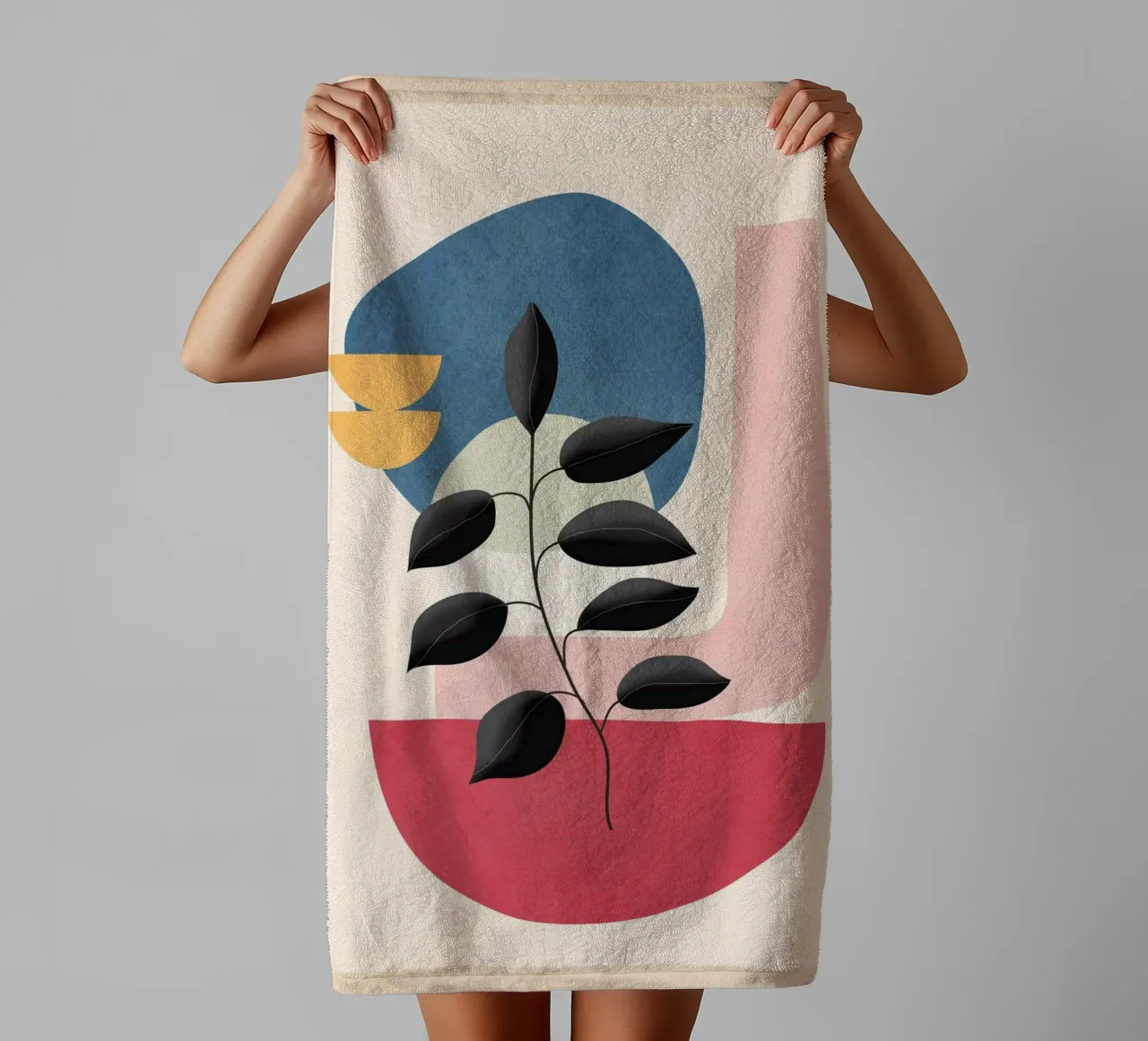 Soft Shapes XVIII towel by cityart
