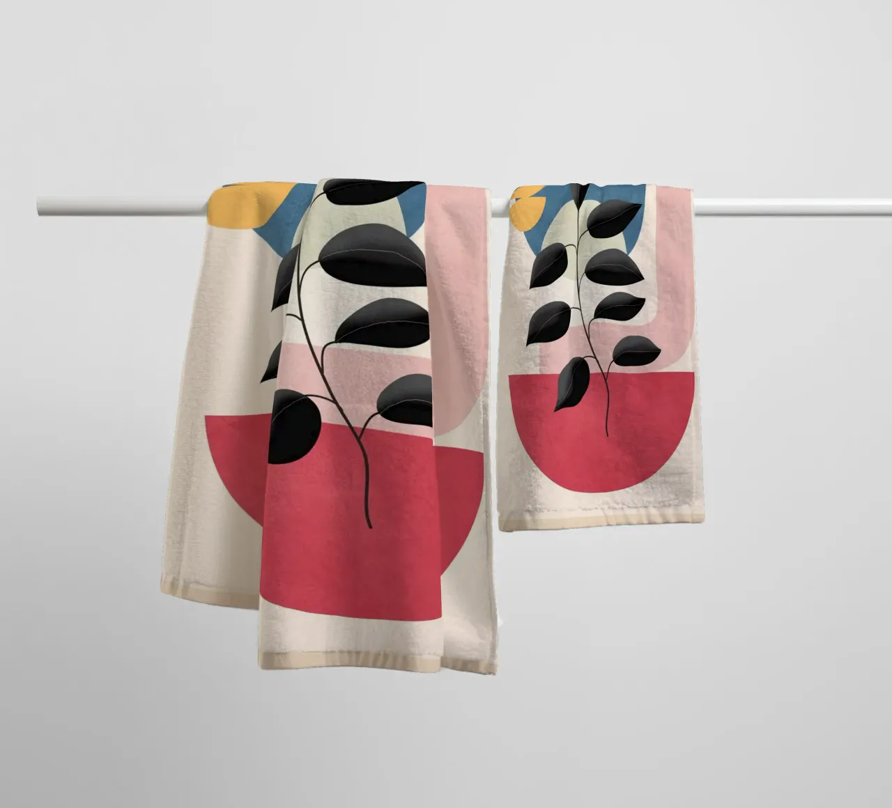 Soft Shapes XVIII towel by cityart
