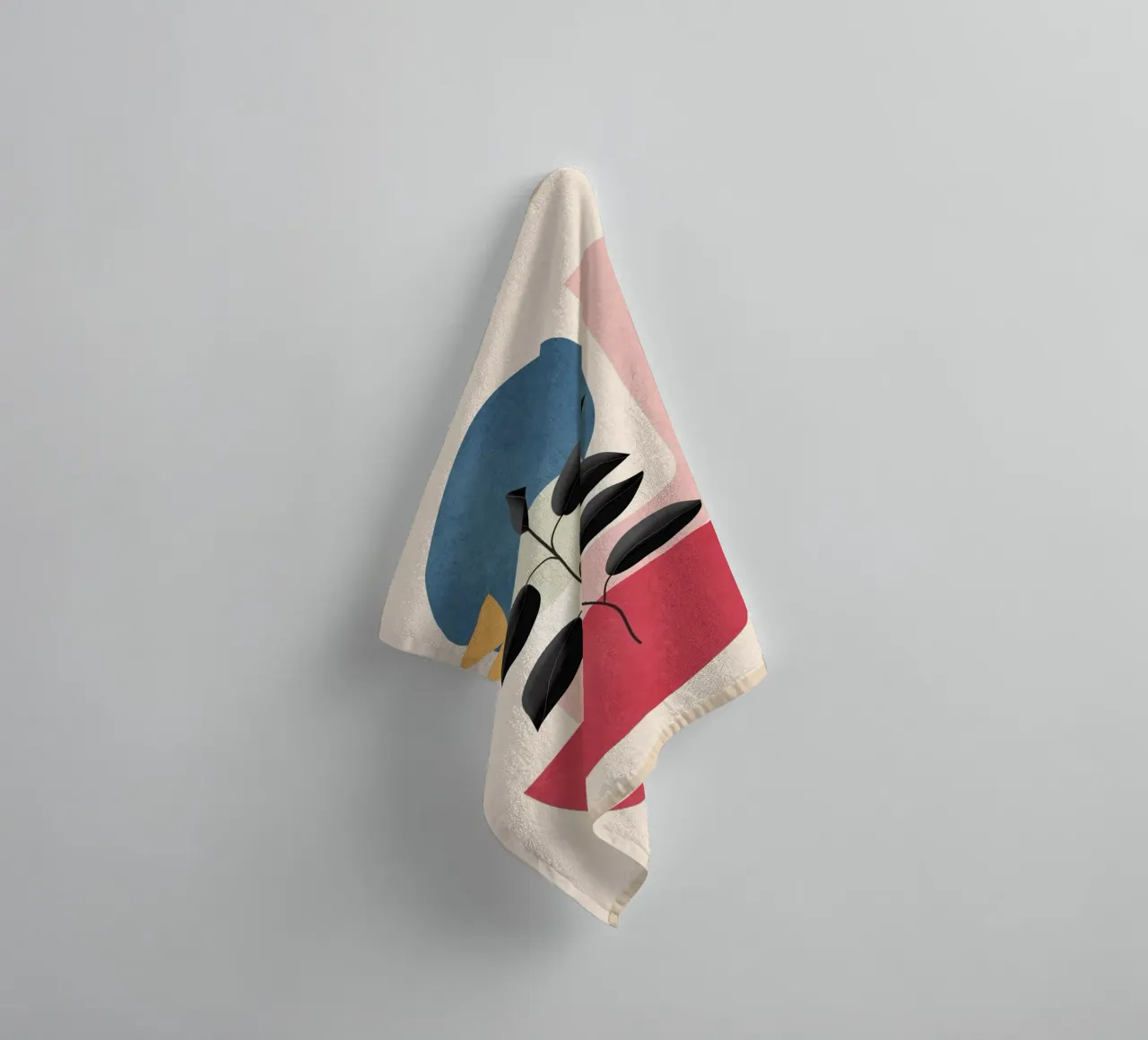 Soft Shapes XVIII towel by cityart