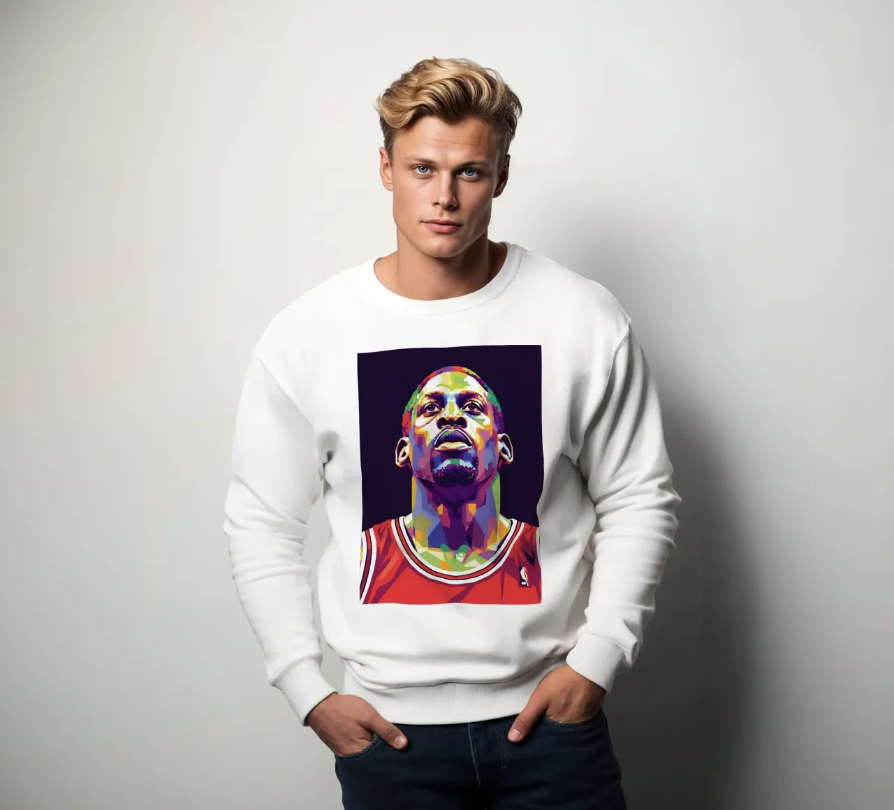Dennis Rodman pop art #4 felpa da Hantamrata