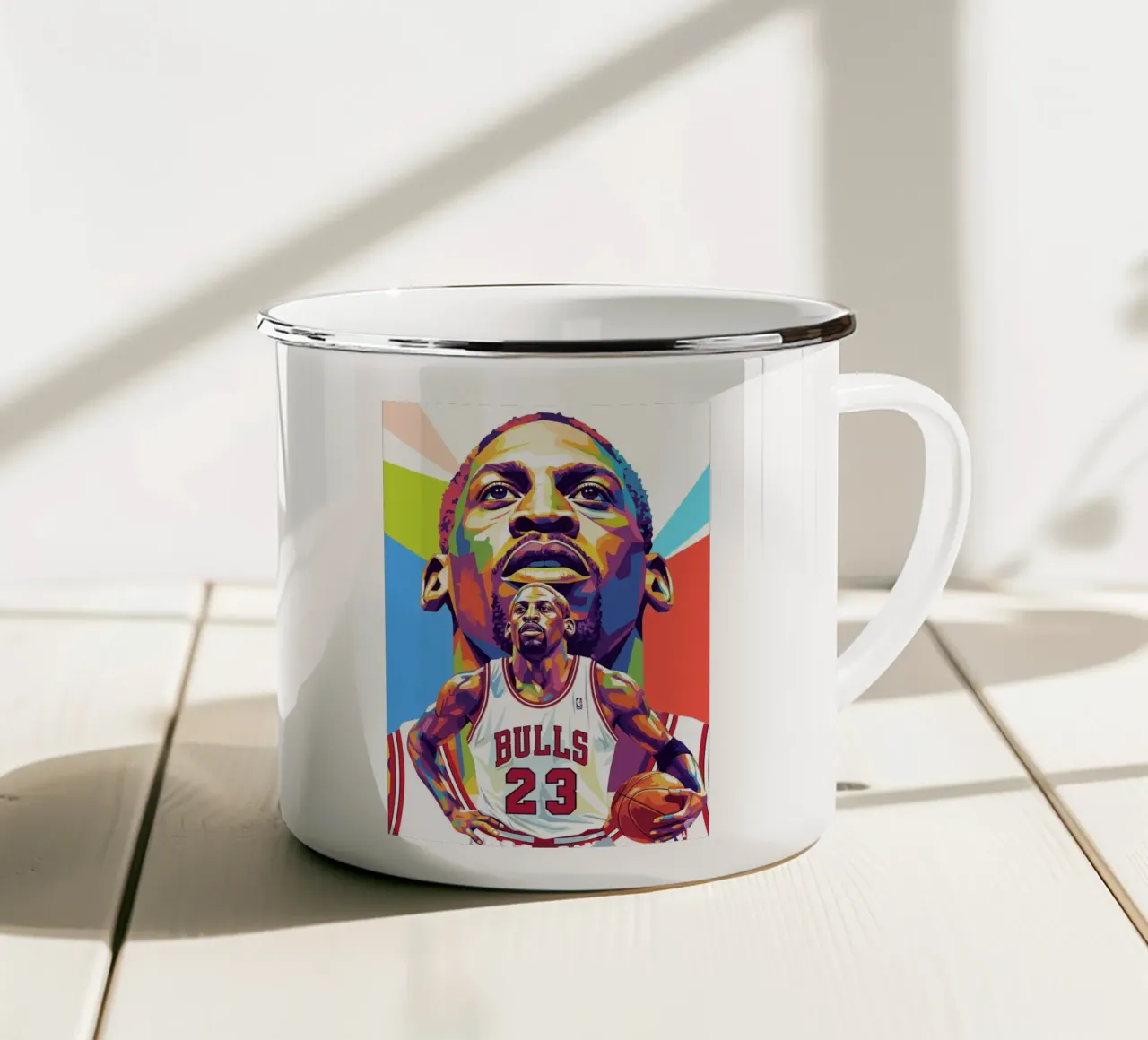 Dennis Rodman pop art #5 tazza in smalto da Hantamrata