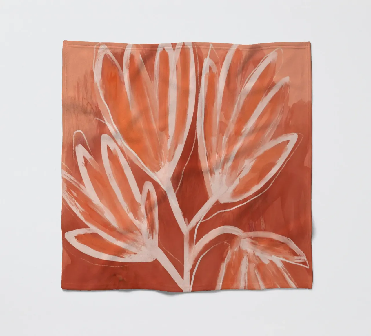 Peachy Flowers coperta in pile da treechild