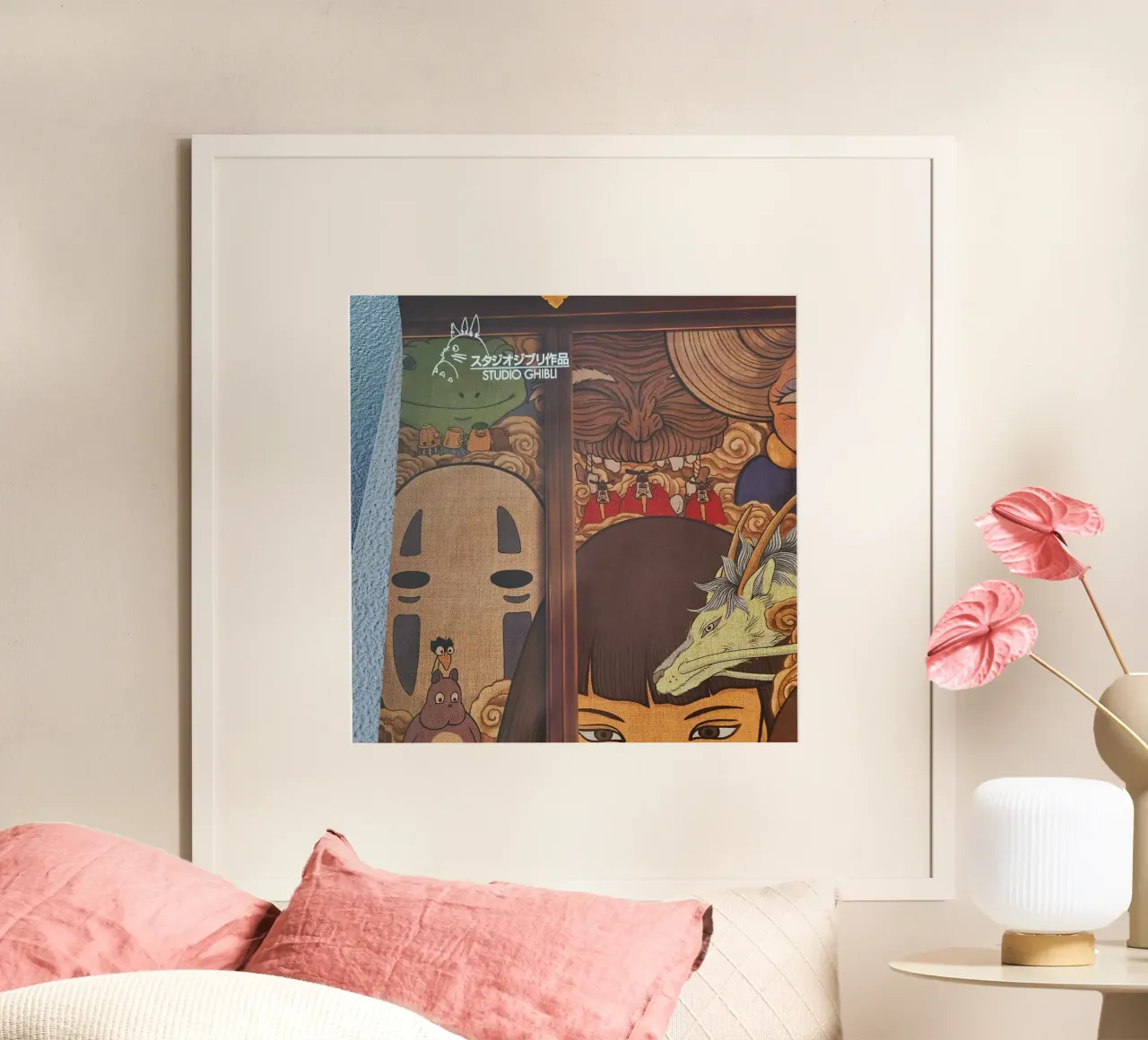 Spirited Away C 7 poster con telaio in alluminio da Victoria