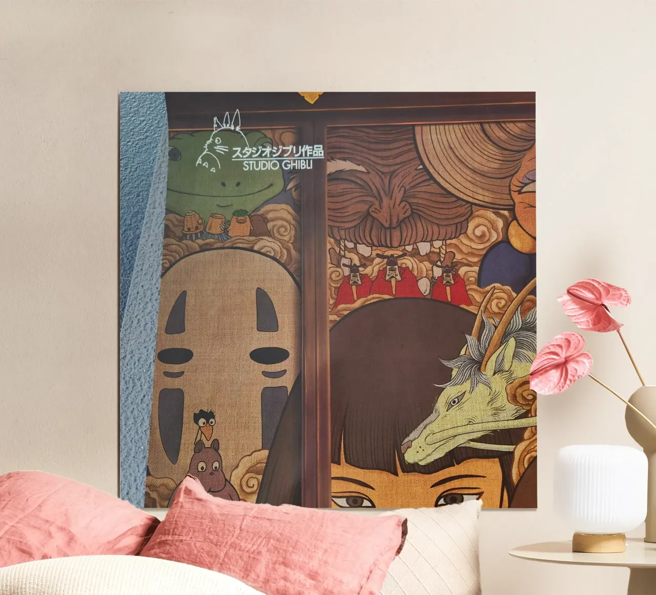 Spirited Away C 7 poster con telaio in alluminio da Victoria