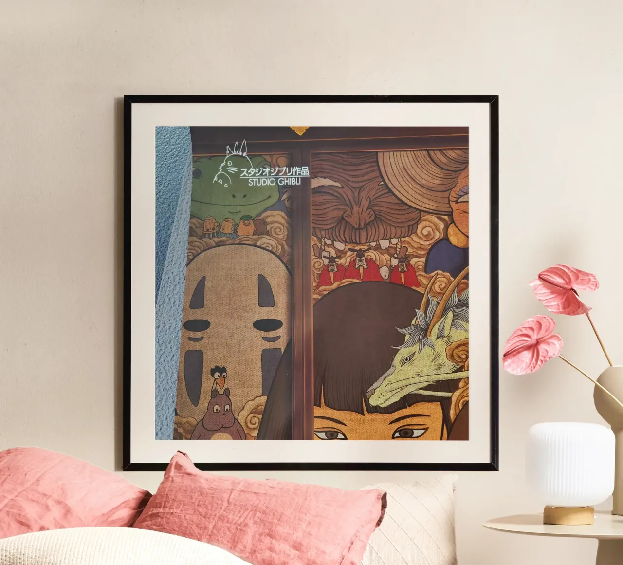 Spirited Away C 7 poster con telaio in alluminio da Victoria