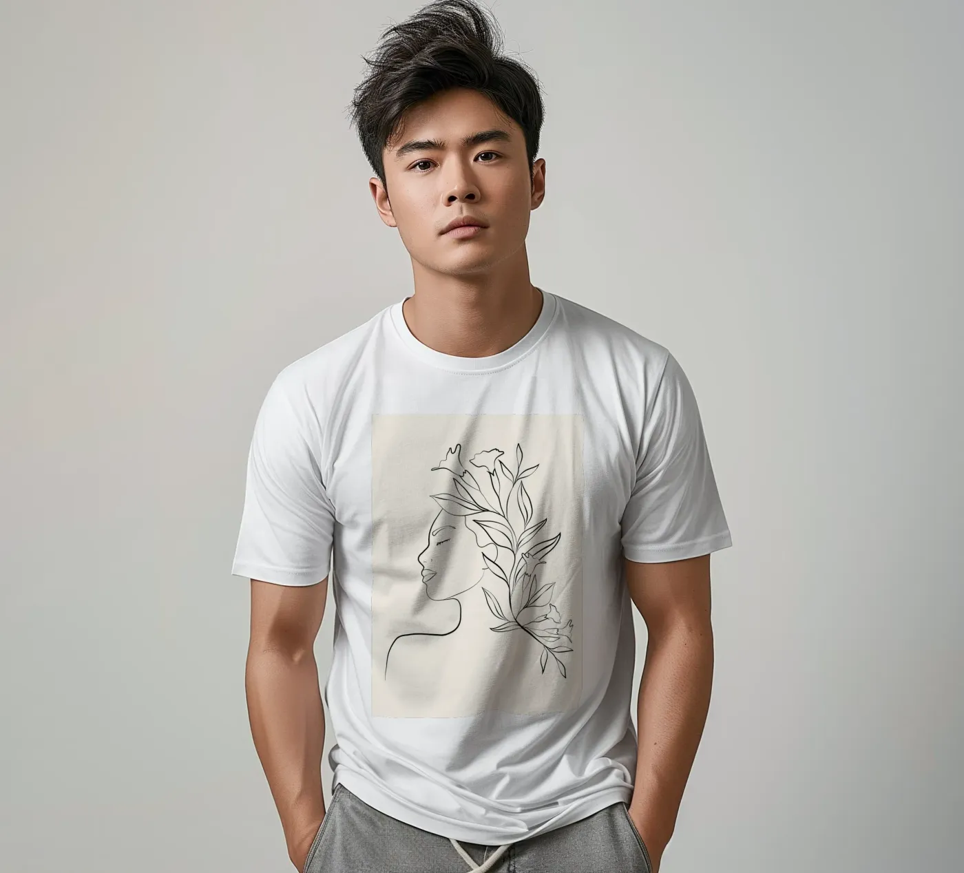 Minimal Blooming 03 t-shirt da Nadjaa