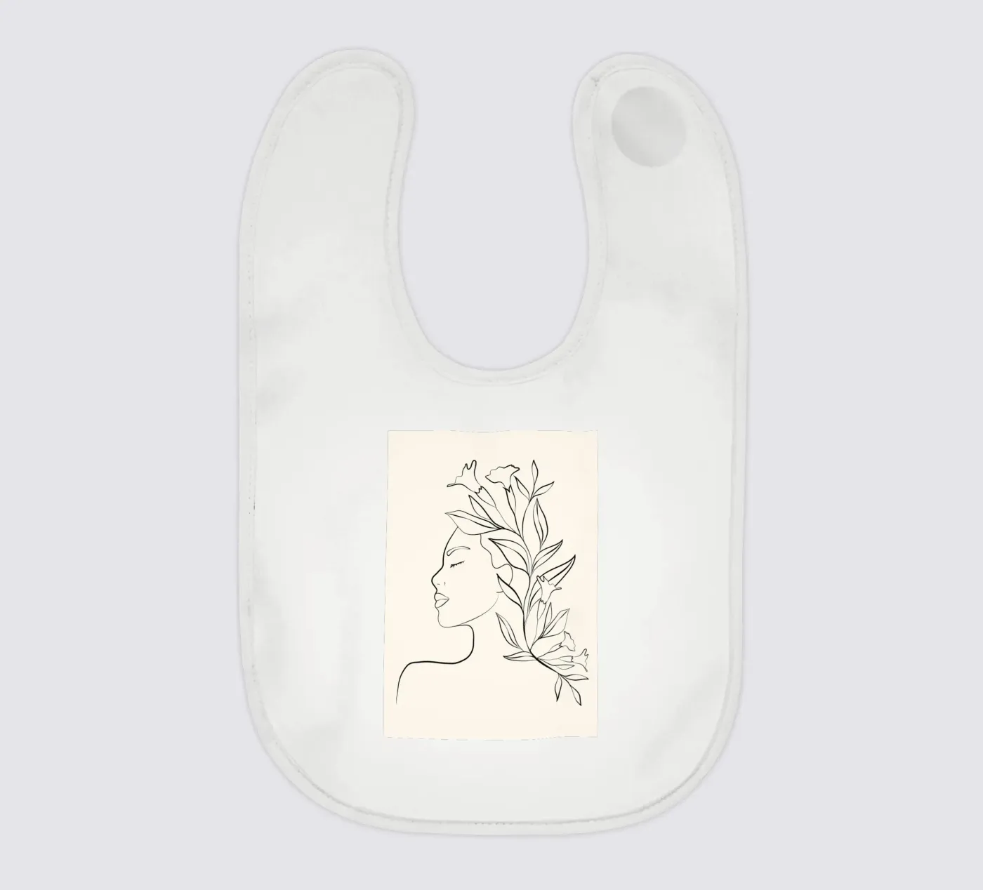 Minimal Blooming 03 Babylätzchen von Nadjaa