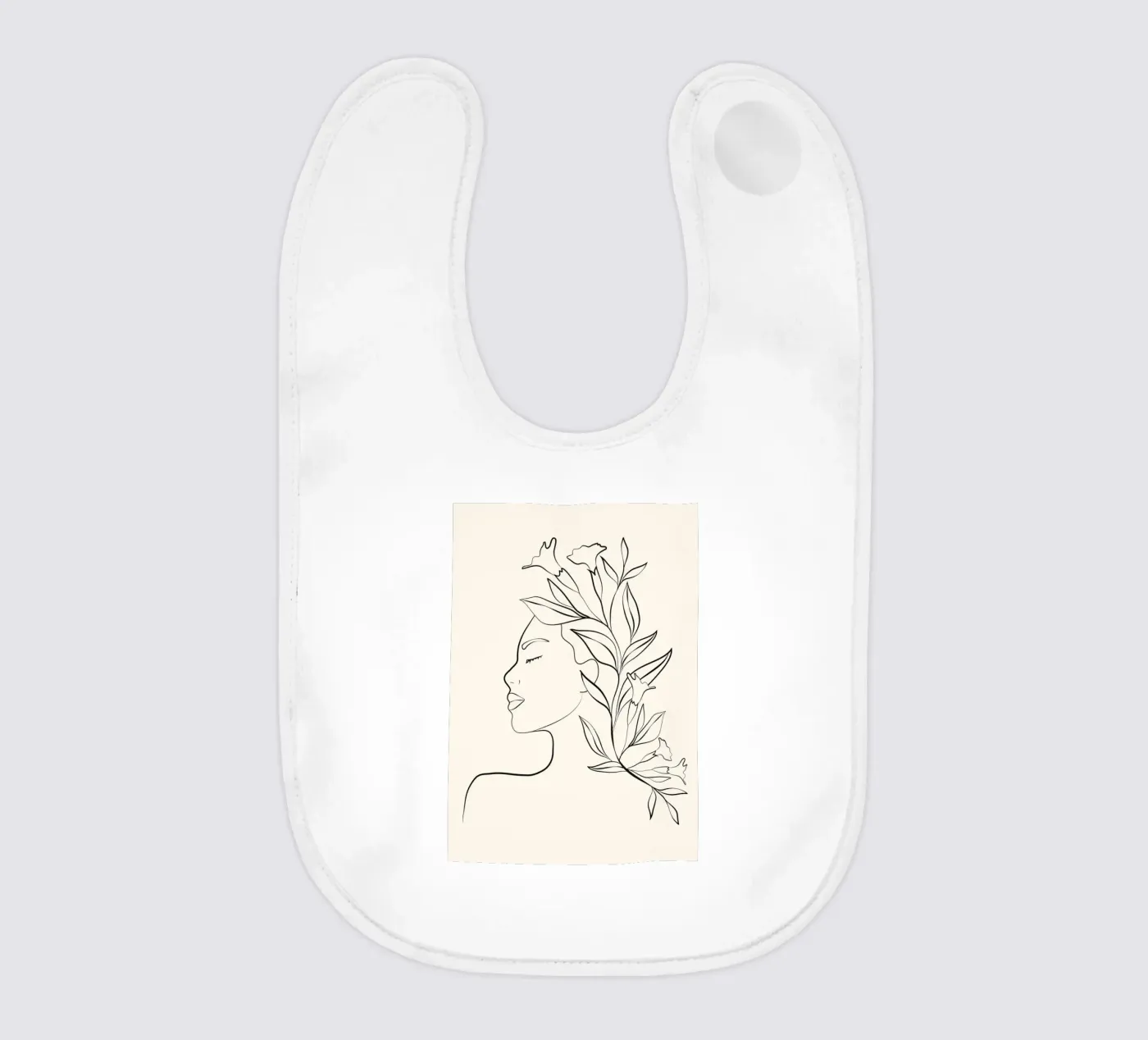 Minimal Blooming 03 Babylätzchen von Nadjaa