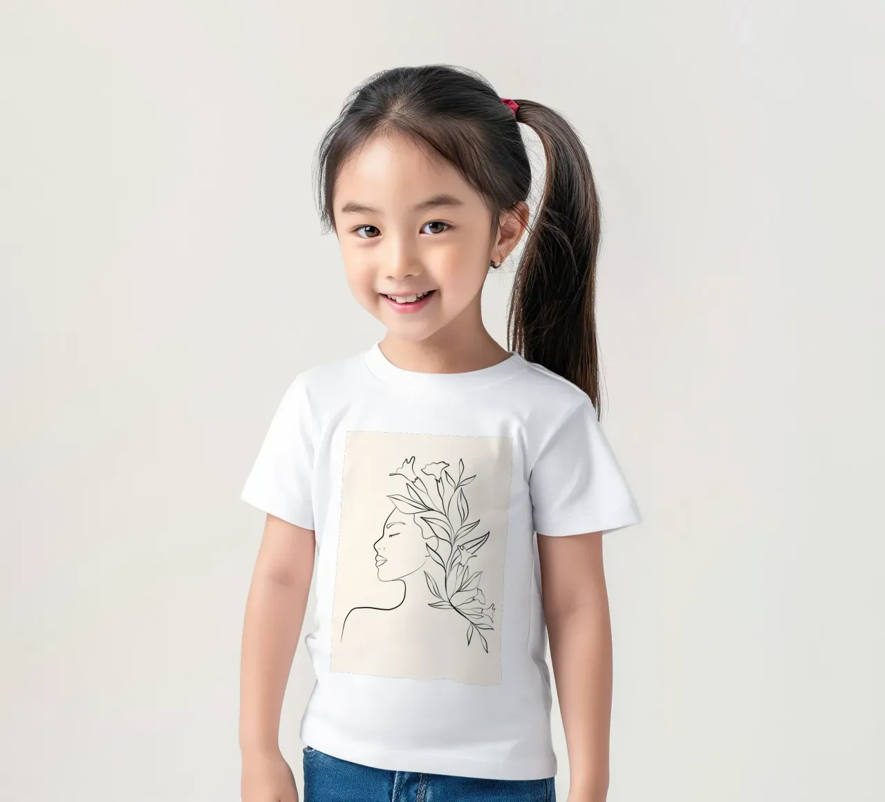 Minimal Blooming 03 kinder t-shirt van Nadjaa
