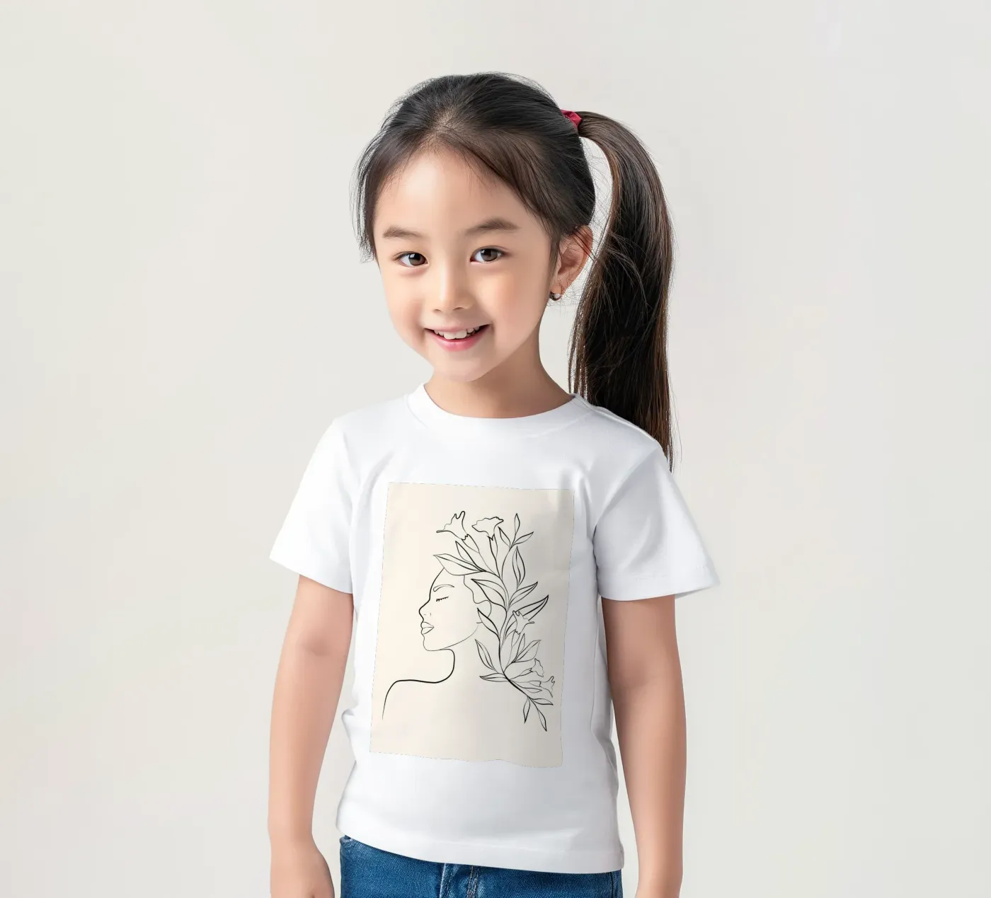Minimal Blooming 03 Kinder T-Shirt von Nadjaa