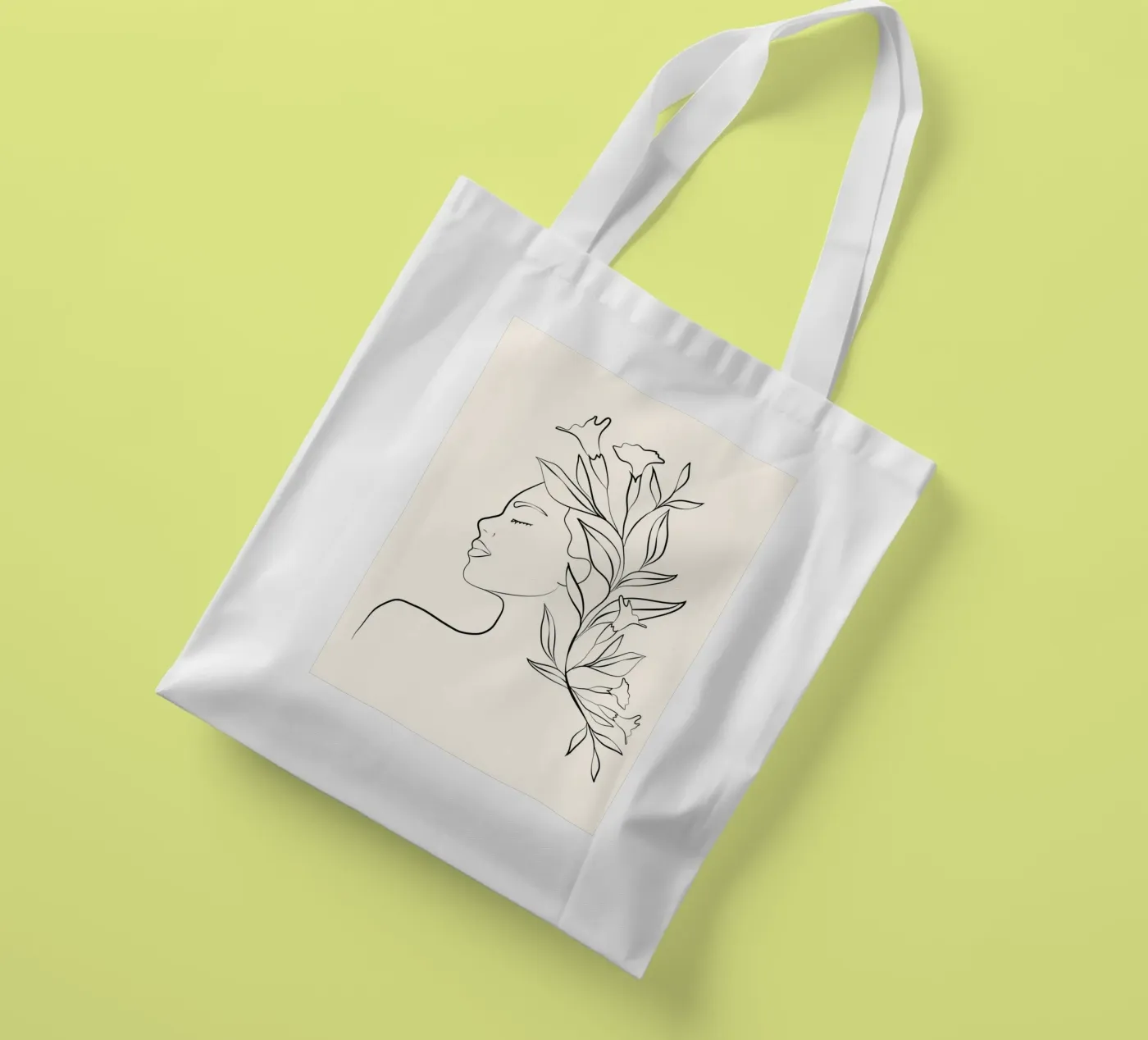 Minimal Blooming 03 tote bag by Nadjaa