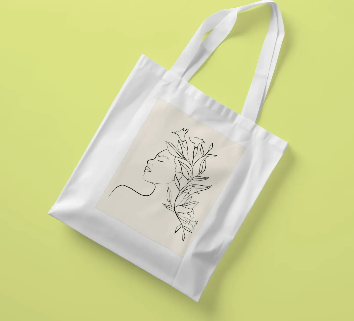 Minimal Blooming 03 tote bag by Nadjaa